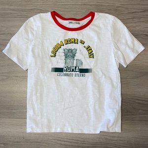 Zara Roma Italy Graphic Tee